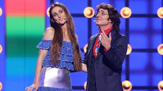 Conchita y Sergio Dalma imitan a Al Bano y Romina en quotSharazanquot  Tu Cara Me Suena [upl. by Arbed]