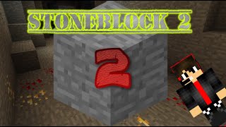 Minecraft StoneBlock Survival Ep 2 The Mining Dimension [upl. by Ahsienal]