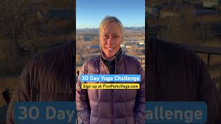 Join Erin with our free 30 day yoga challenge to ring in the new year yogachallenge [upl. by Nylareg]