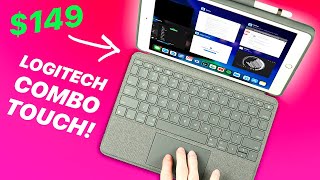 Logitech Combo Touch  Review  BEST Keyboard Case with Trackpad for iPad 7th generation  Air [upl. by Tacy352]