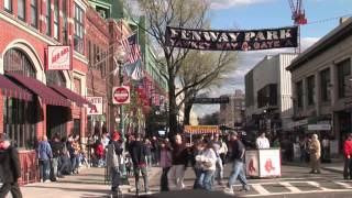 Fenway Park 4 Yawkey Way Gate A Entrance Banner for Boston Red Sox Major League Baseball Team Fans [upl. by Anaxor]