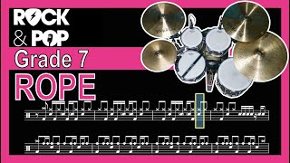 Rope  Grade 7 Drums Trinity Rock amp Pop  Notation [upl. by Alexandria395]