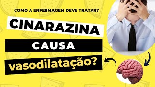 CINARAZINA mecanismo de ação indicação reações adversas interações e cuidados de enfermagem [upl. by Aihseym]