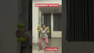 Dumbbells workout workout fitchallenge fitnessmotivation motivation fitness fitness fit2024 [upl. by Neirol]