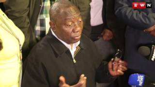 Cyril Ramaphosa briefs the media on the ANCs progress in the 2016 lLocal Government Elections [upl. by Ahsrav]