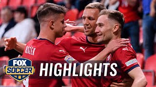 Czech Republic collect UEFA Nations League victory over Switzerland  FOX SOCCER [upl. by Ellezaj]