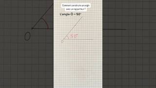 Comment tracer un angle avec un rapporteur  math angles geometry geometrie [upl. by Eckblad]