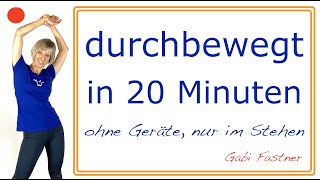 💫durchbewegt in 20 Minuten  ohne Geräte im Stehen [upl. by Feil649]