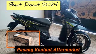 New honda beat street donat pasang knalpot racing harian [upl. by Brout]