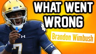 He Was THE NEXT SUPERSTAR Notre Dame QB What Happened to Brandon Wimbush [upl. by Warthman327]