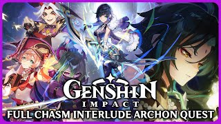 Full Perilous Trail Chasm Archon Quest  Genshin Impact [upl. by Birdella291]