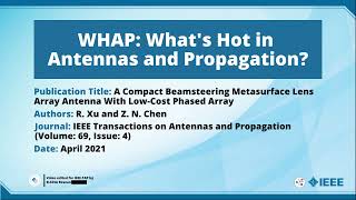 A Compact Beamsteering Metasurface Lens Array Antenna With LowCost Phased Array [upl. by Philine]