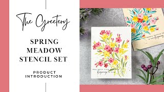 The Greeterys Spring Meadow Stencil Set Introduction [upl. by Stefa]