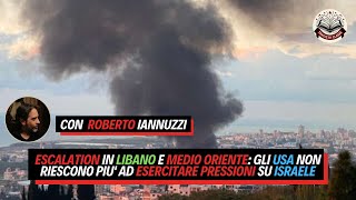 ESCALATION in LIBANO e Medio Oriente gli USA non riescono piu ad esercitare PRESSIONI su ISRAELE [upl. by Connie]