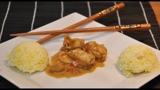 AsiaWokPfanne mit Safranreis von Kochen in Wien TV [upl. by Ylurt]