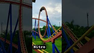 Nitro ride at Imagica theme park imagica mumbai pune nitro adventure rollercoaster [upl. by Adrell619]