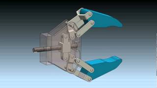 Robot Gripper Mechanism in SolidWorks 2012 [upl. by Lertram785]