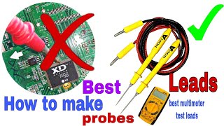 MultiMeter Probes  How to Make DIY Multimeter Micro Probes [upl. by Jamaal]