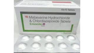 Emoxide M Tablets Mebeverine Hydrochloride amp Chlordiazepoxide Tablets [upl. by Stratton726]