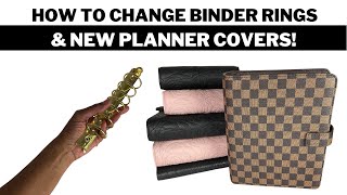 How to change planner rings and new binders [upl. by Yanad]