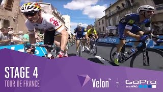 Tour de France 2016 Stage 4 onboard highlights [upl. by Reinhart]