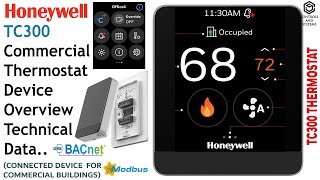 Honeywell TC300 Commercial Thermostat  hvac  buildingautomation  modbus  Sylkbus [upl. by Novyat]