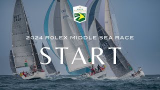 Rolex Middle Sea Race 2024  Start Highlights [upl. by Ailsa]