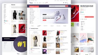 Ecommerce Website HTML CSS Javascript  Complete Responsive Multipage [upl. by Acinoj92]