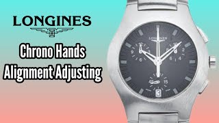 How To Alignment  Reset LONGINES L3 618 4 Chronograph Hands SolimBD [upl. by Alleyn]