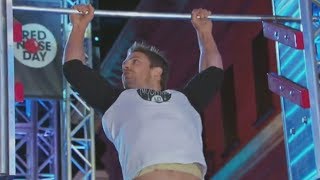 Stephen Amell CRUSHES American Ninja Warrior Course amp Salmon Ladder [upl. by Anyat602]