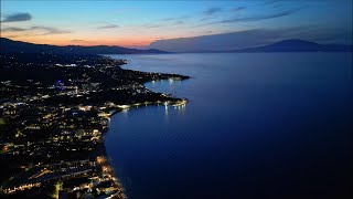 DJI Mini 3 Pro  Zakynthos Greece Paralia Tsilivi at Night [upl. by Ennovahc]