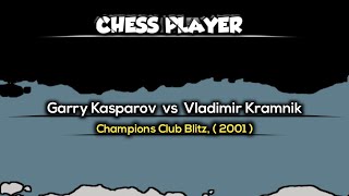 Garry Kasparov vs Vladimir Kramnik  Champions Club Blitz  2001 [upl. by Egamlat500]