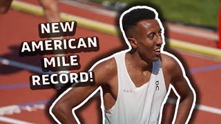 Yared Nuguse SHATTERS The American Record In The Mens Mile At The Prefontaine Classic [upl. by Jeromy]