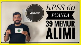 KPSS 60 PUANLA MÜLAKATSIZ 39 MEMUR ALIMI HARRAN ÜNİVERSİTESİ 39 PERSONEL ALIMI BAŞLADI MEMUR ALIMI [upl. by Enamrahs]