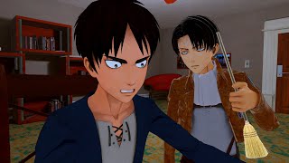 Levi Sees Erens Dirty Room AOT VR [upl. by Saunders427]