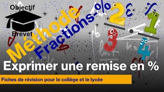 Fiche de révision  Exprimer une remise ou une augmentation en pourcentage Collège et lycée [upl. by Ayotol]