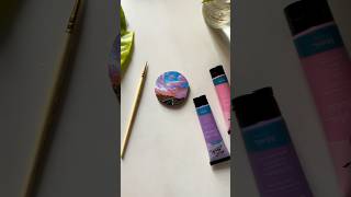 Easy sky painting on wood peace art artvideo watercolor acrylicpainting shortvideo tutorial [upl. by Gresham]