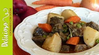 Estofado de Res en Olla de Cocción Lenta  Delicious Slow Cooker Beef Stew [upl. by Anhoj]