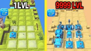 MAX LEVEL in Merge Tank Master Game [upl. by Aneez]