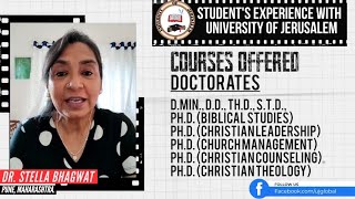 Student’s Experience  University of Jerusalem  Dr Stella Bhagwat  Pune [upl. by Ahseinod]