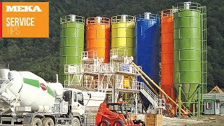 How to Fill a Silo of Concrete Batching Plant   MEKA [upl. by Ferneau786]