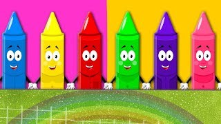 Crayons Color Song  Nursery Rhymes  Learn Colors  Videos For Toddlers by Kids Baby Club [upl. by Trovillion158]