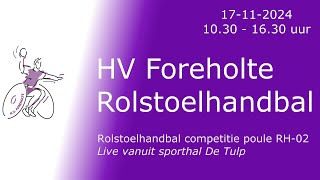 Rolstoelhandbal competitiedag HV Foreholte [upl. by Nayt]