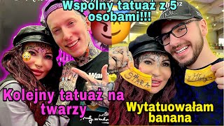 STARA z MŁODYM nowy TATUAŻ NA TWARZY tattoo konwent Poznań [upl. by Pardew54]