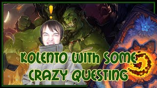 Hearthstone Kolento with some crazy questing quest mage [upl. by Relly]