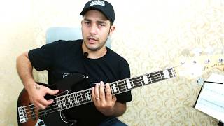 VIDEO AULA DE BAIXO  COMO AFINAR COM O AFINADOR DIGITAL HEADSTOCK [upl. by Yrtua]