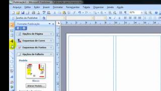 Criar um folheto de 3 dobras no Microsoft Office Publisher 2007 [upl. by Fabiolas]