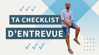 Ta checklist ultime de préparation d’entrevue en 10 points [upl. by Lellih]