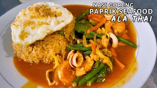 ENAKNYA Nasi Goreng Paprik Seafood Ala Thai [upl. by Niawd933]