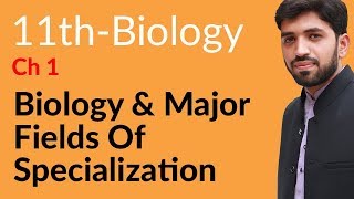 FSc Biology Book 1  Biology amp Some Major Fields of Specialization  11th Class Biology Chapter 1 [upl. by Anatnas]